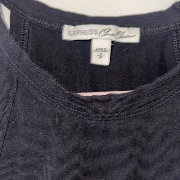 Express, black cropped Top, size Small - Picture 2 of 3
